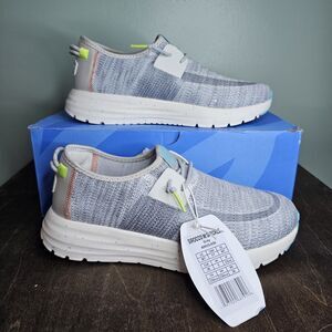 COPY - Hey Dude Sirocco With Speckle Grey Womens Size 7W Slip Ons- wide width!!